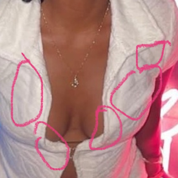 So Tempted Terry Top White - Picture 4 of 4